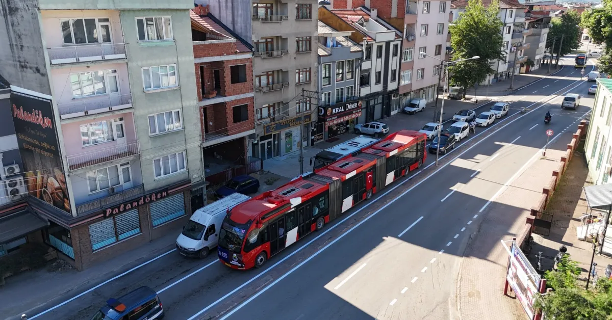İnegöl’de İlk Metrobüs Denemesi Yapıldı Merkez Ile Alanyurt Bağlanacak (3)