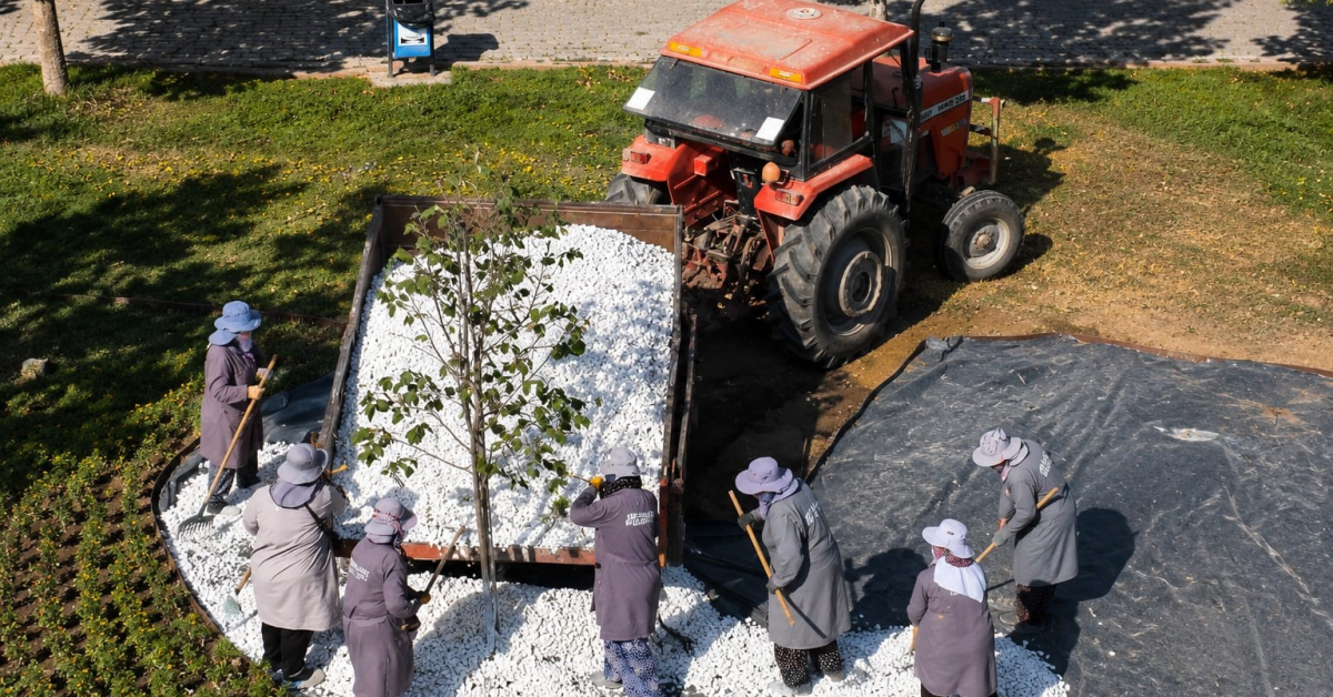 Karacabey’de Park Ve Yeşil Alanlarda Bakım Çalışmaları Sürüyor (5)