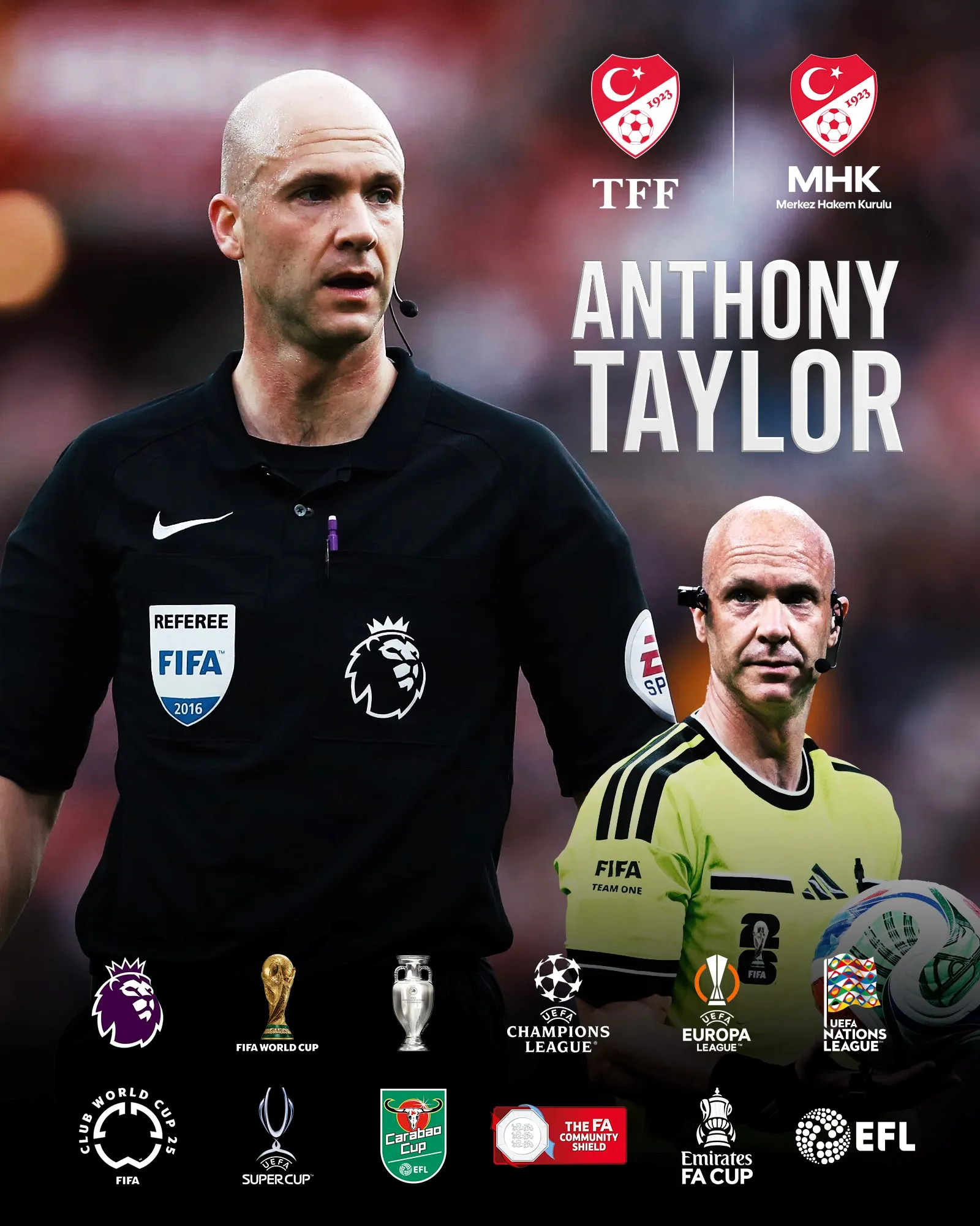 Anthony Taylor, Mhk Elit Hakem Direktörü Olarak Göreve Başladı