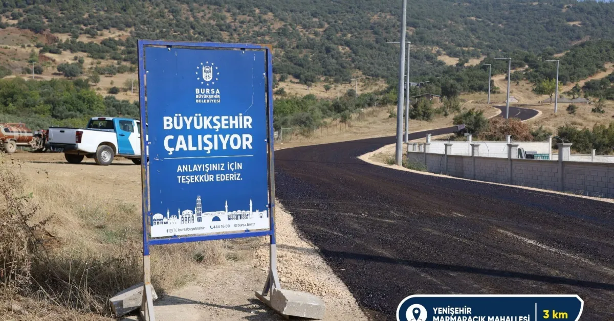 Bursa’da 5 Ilçede Yol Yenileme Çalışması Büyükşehir Sahada (1)