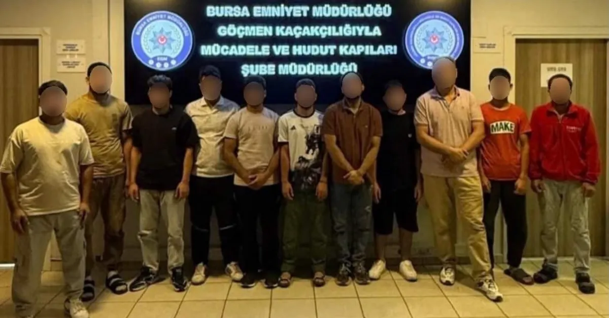 Bursa’da Kaçak Göçmen Operasyonu 11 Yabancı Uyruklu Yakalandı