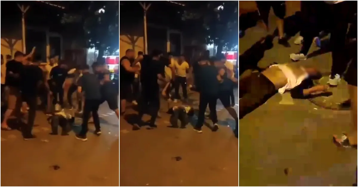 Bursa'da Kadını Darp Eden Adamı Mahallelinin Linç Anları Kamerada