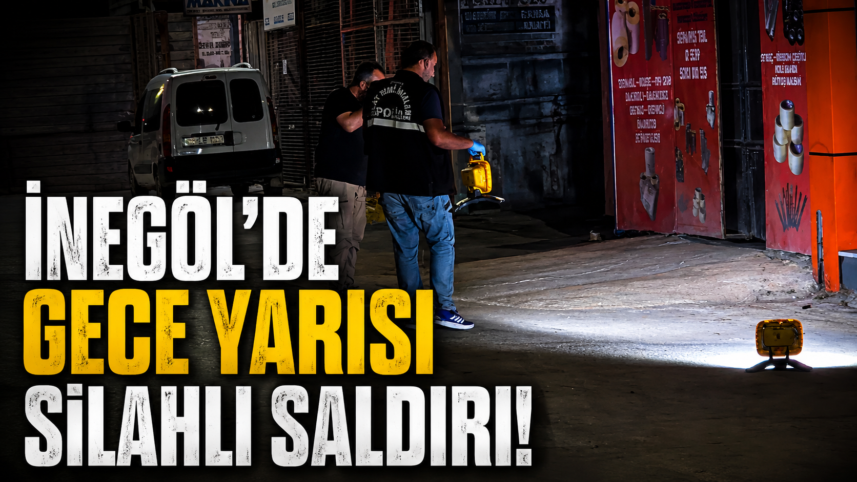 İnegöl’de gece yarısı silahlı saldırı!