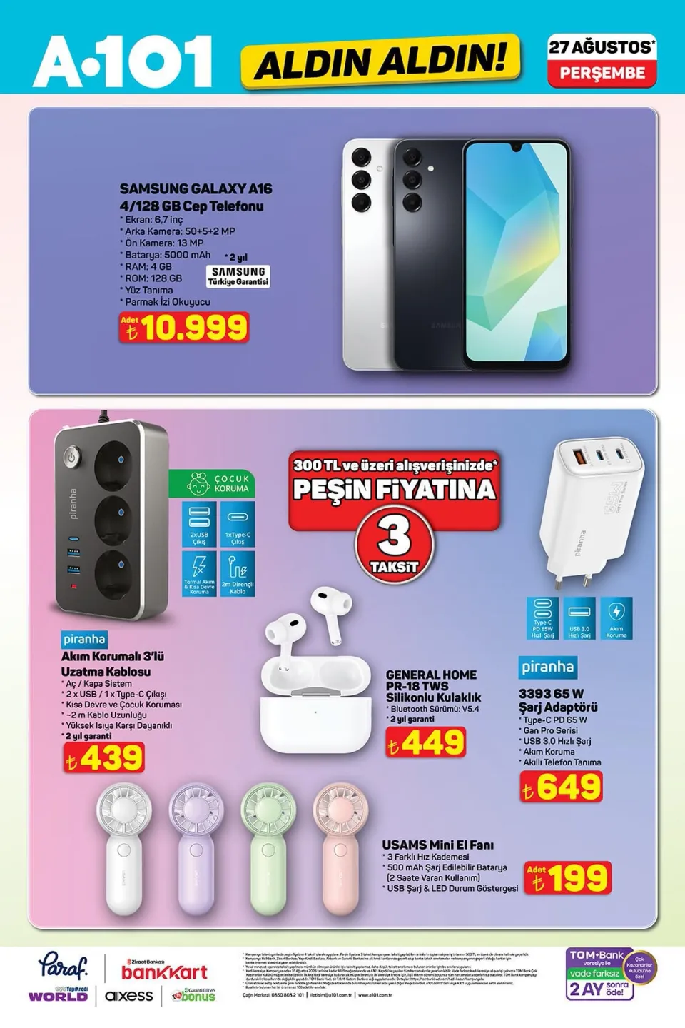 Genç Gazete A101’De Perşembe Aktüel İndirimleri Başlıyor! 27 Ağustos Kataloğunda Neler Var (8)