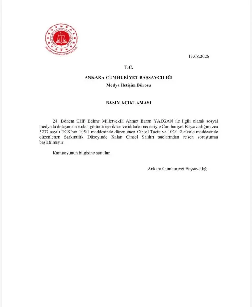 Genç Gazete Chp’li Ahmet Baran Yazgan Hakkında Soruşturma Başlatıldı (1)