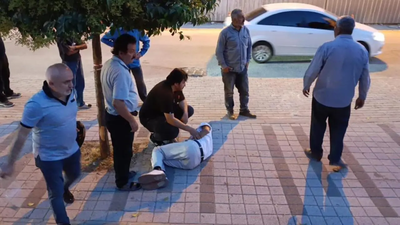Genç Gazete İnegöl’de Motosiklet Kazası! Doktor Duvarı Aşıp Yaralının Yardımına Koştu (1)