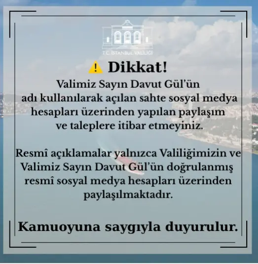 Genç Gazete İstanbul Valiliği’nden Dolandırıcılık Uyarısı! Sahte Hesaplara Dikkat (3)