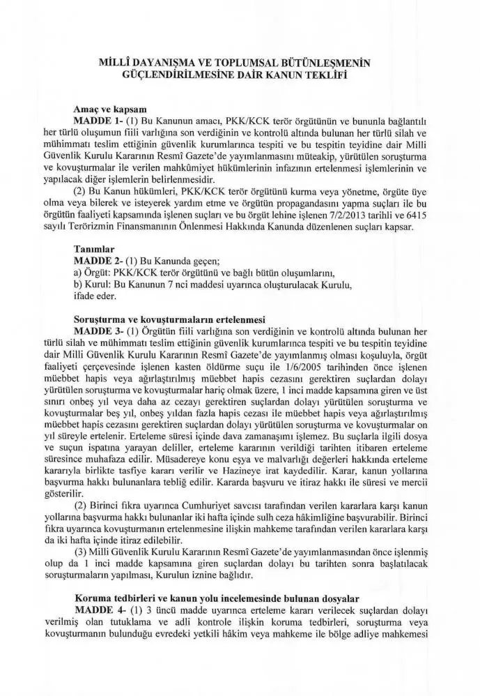 Genç Gazete “Terörsüz Türkiye” Için 12 Maddelik Kanun Teklifi Meclis’e Sunuldu (2)