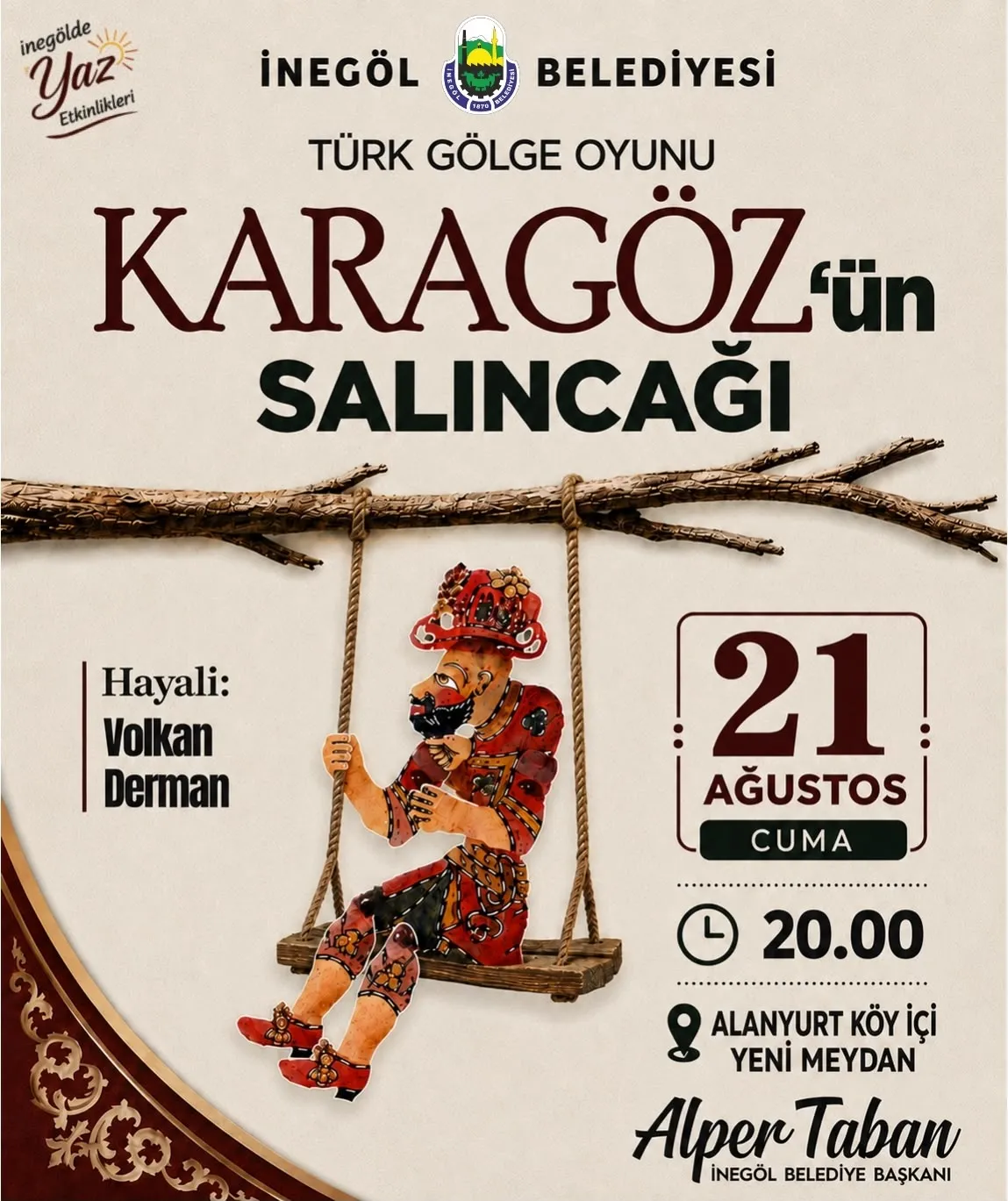 İnegöl’de Karagöz’ün Salıncağı Üç Gün Boyunca Sahnelenecek (3)