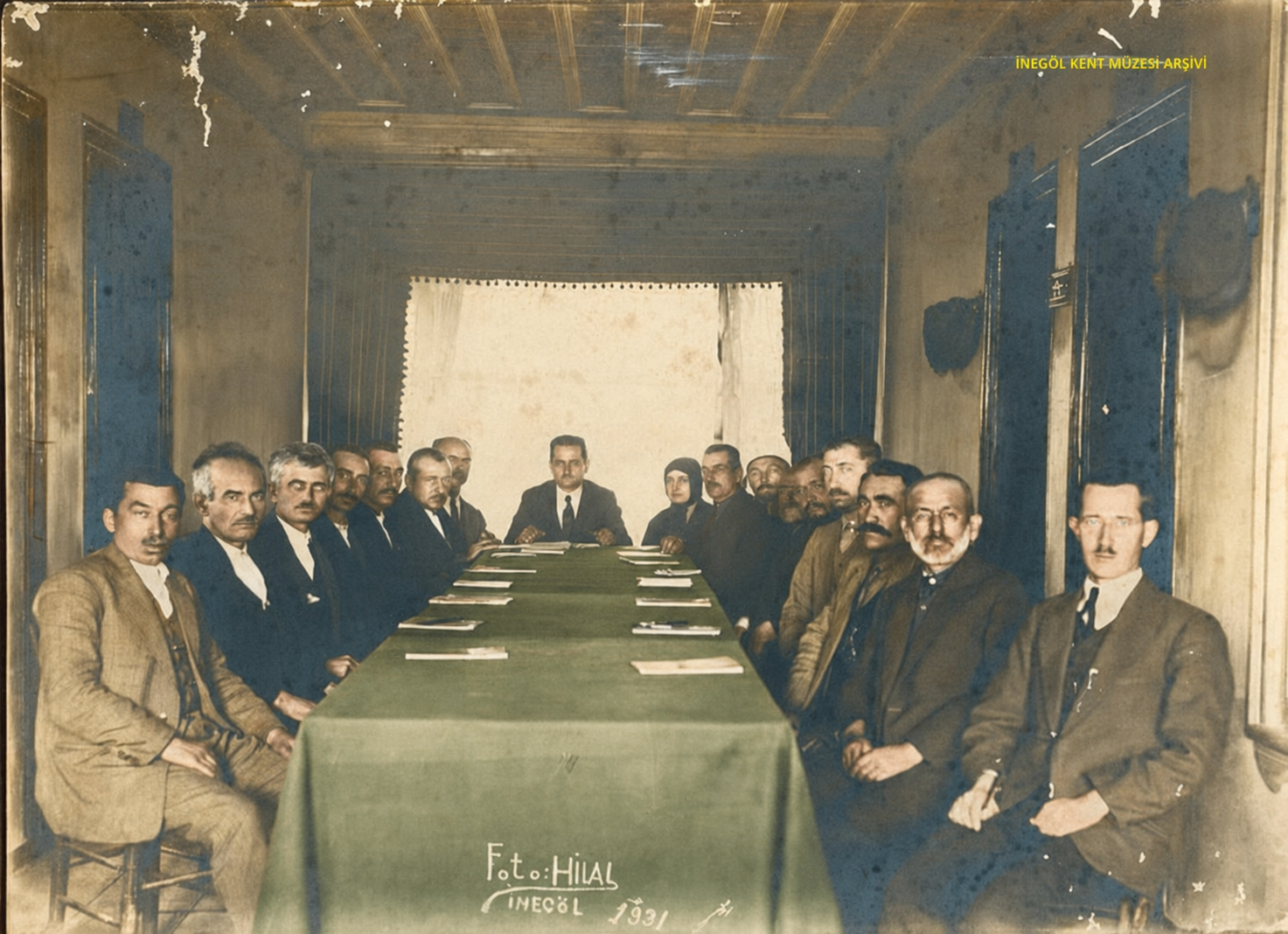 İnegöl’ün 1931 Belediye Meclisi Fotoğrafı Gençgazete (2)