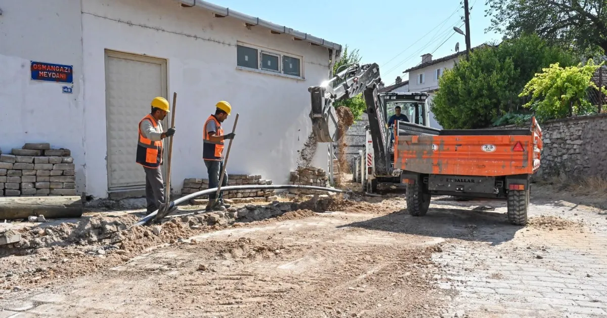 Keles Kocakovacık’ta 5 Bin 800 Metrelik Içme Suyu Hattında Sona Gelindi (4)