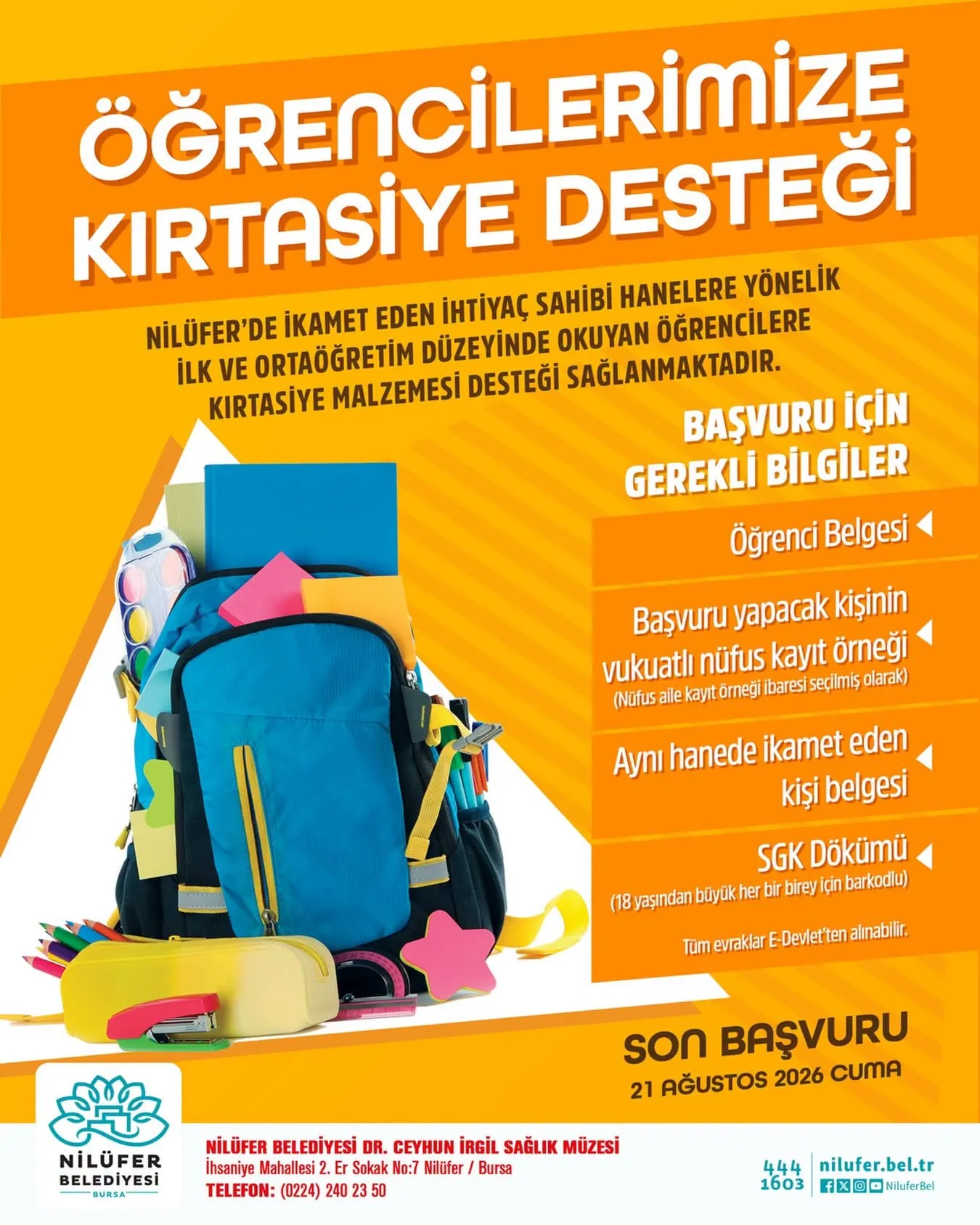 Nilüfer Belediyesi’nden Öğrencilere Kırtasiye Desteği (3)