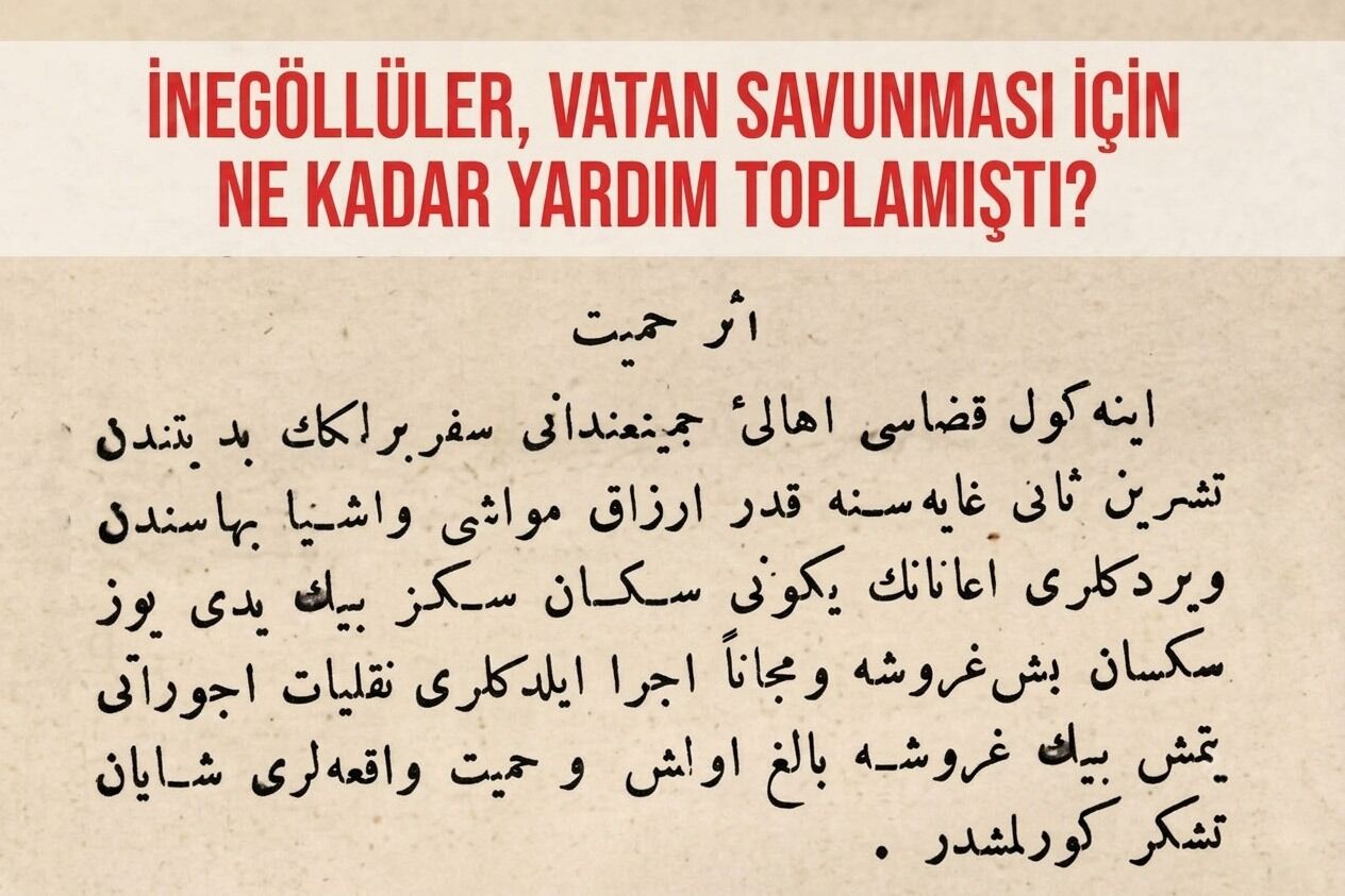 Rıdvan Pal Köşe Yazısı Inegöl Vatan Savunması