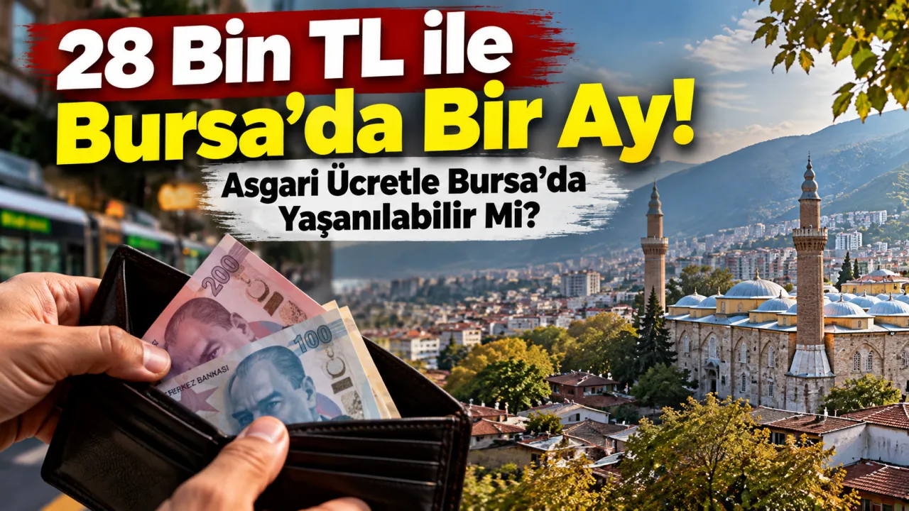 28 Bin TL ile Bursa'da Bir Ay! Asgari Ücretle Bursa'da Yaşanılabilir Mi?