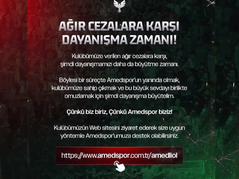 Amedspor Taraftarlarından Ağır Cezalara Karşı Dayanışma Çağrısı-1