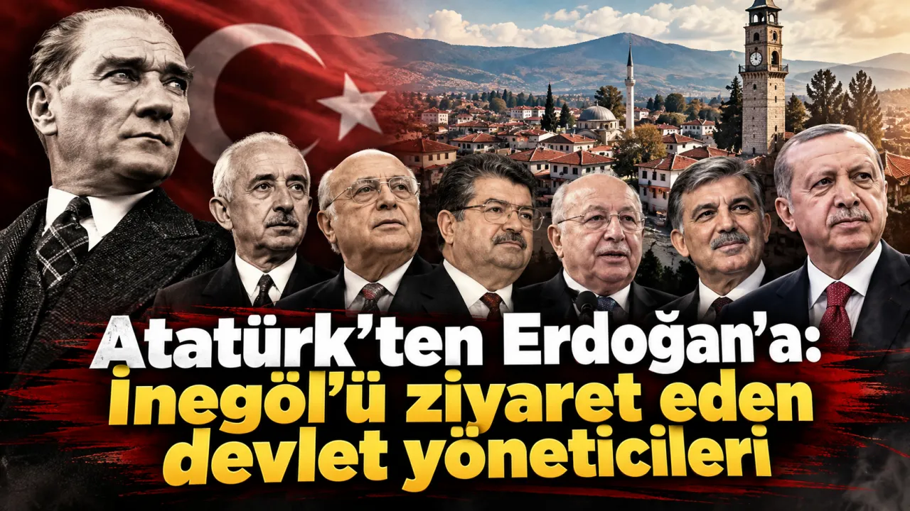 Atatürk’ten Erdoğan’a İnegöl’ü Ziyaret Eden Devlet Yöneticileri Gencgazete
