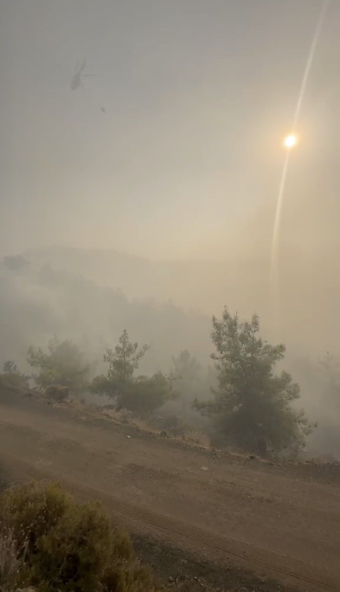 Bursa İtfaiyesi Kumluca’daki Yangında Soğutma Çalışmalarını Sürdürüyor