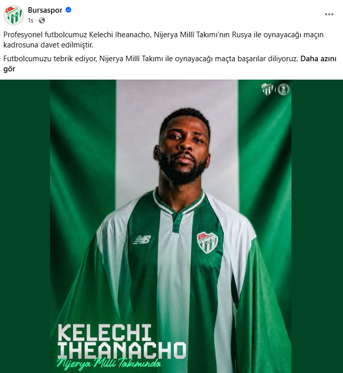 Bursaspor'un Golcüsü Osimhen’in Yerine Çağırıldı-2