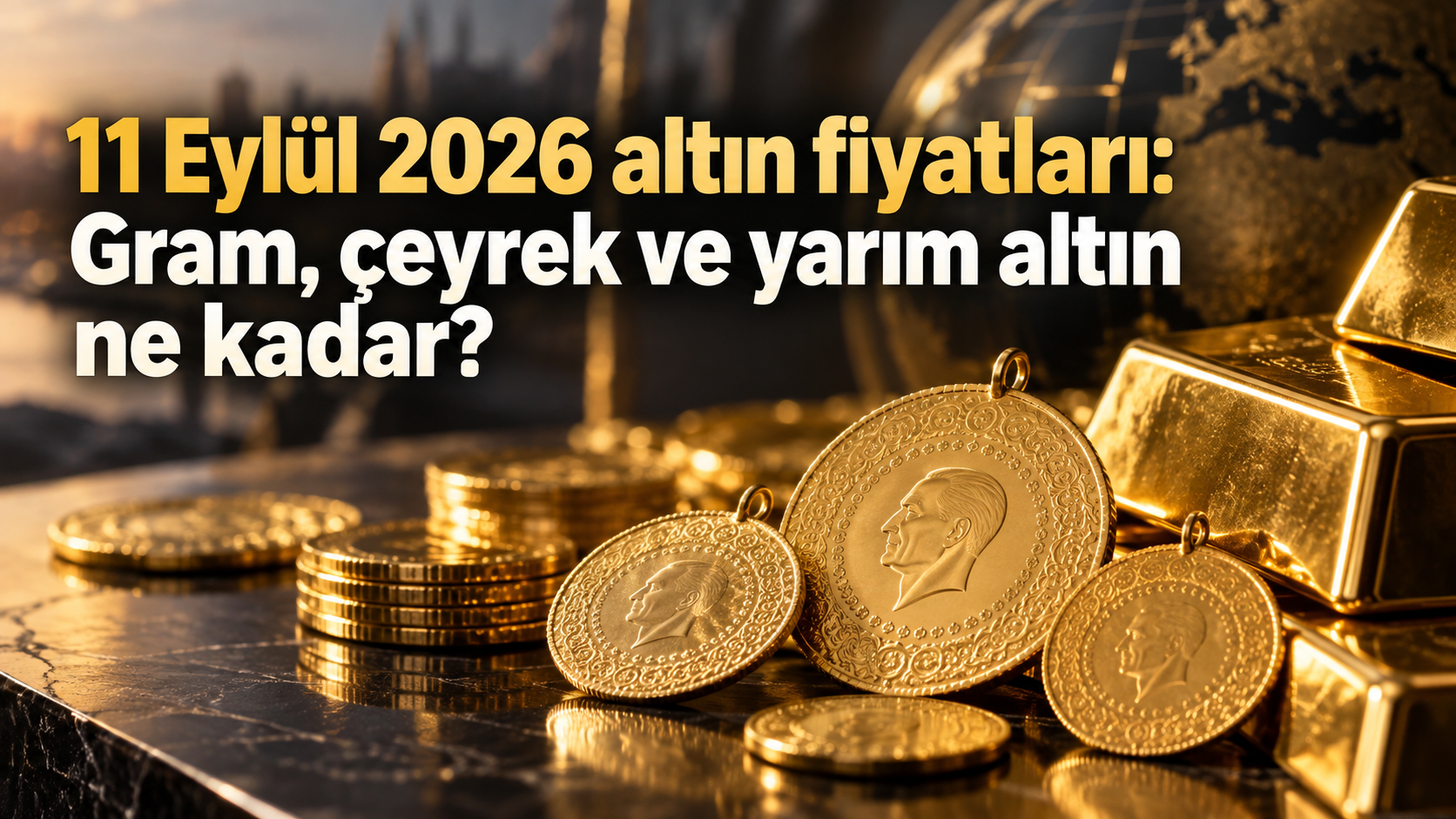 11 Eylül 2026 altın fiyatları: Gram, çeyrek ve yarım altın ne kadar?