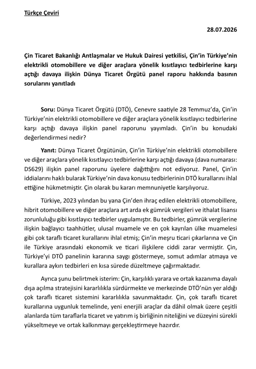 Çin’den Türkiye’ye Kritik Hamle1.Jpeg