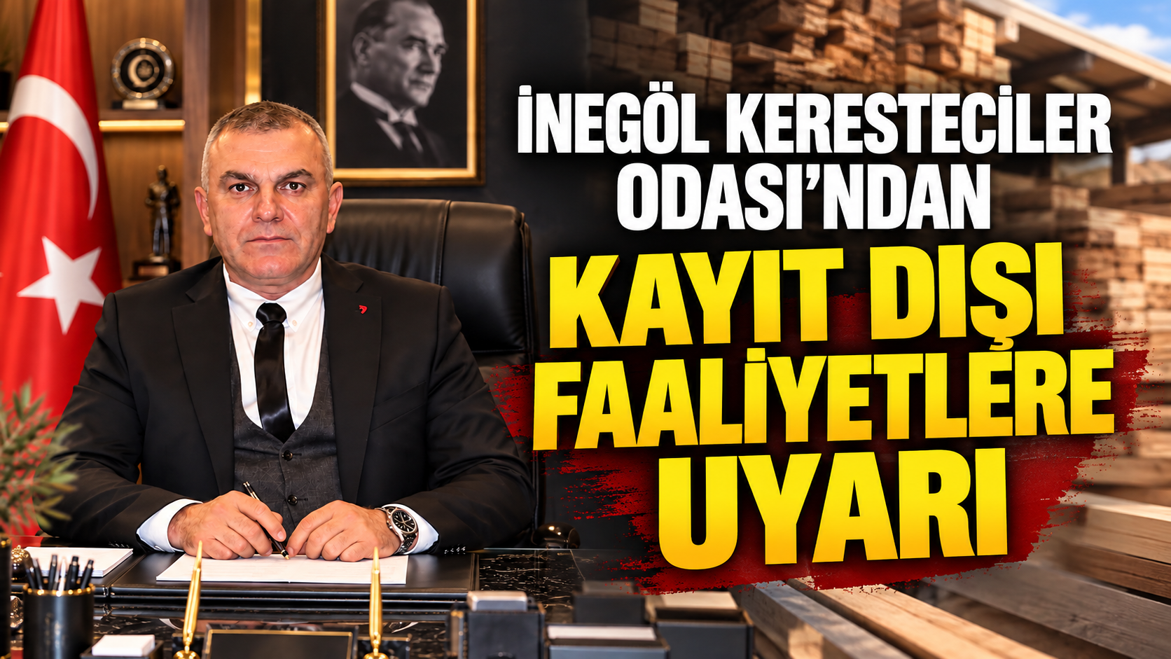 İnegöl Keresteciler Odası'ndan kayıt dışı faaliyetlere uyarı: “Haksız rekabete sessiz kalmayacağız”