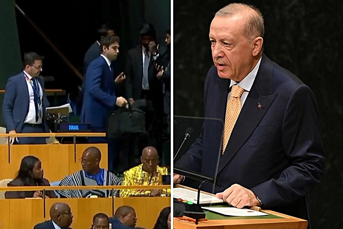 Cumhurbaşkanı Erdoğan Konuştu, İsrail Heyeti Salonu Terk Etti! Bm’de Dikkat Çeken Anlar Dvg 64-1