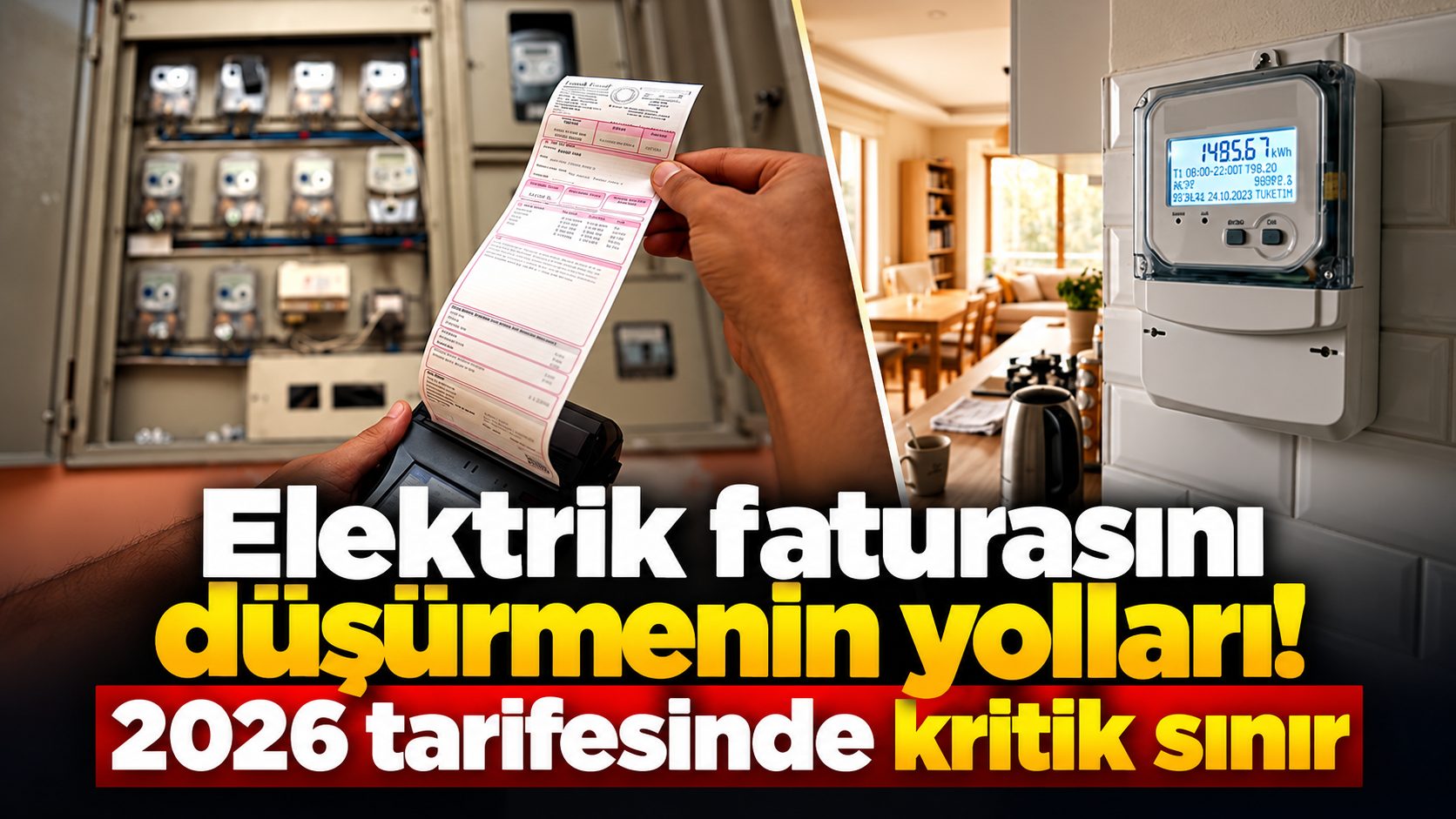 Elektrik faturasını düşürmenin yolları! 2026 tarifesinde kritik sınır