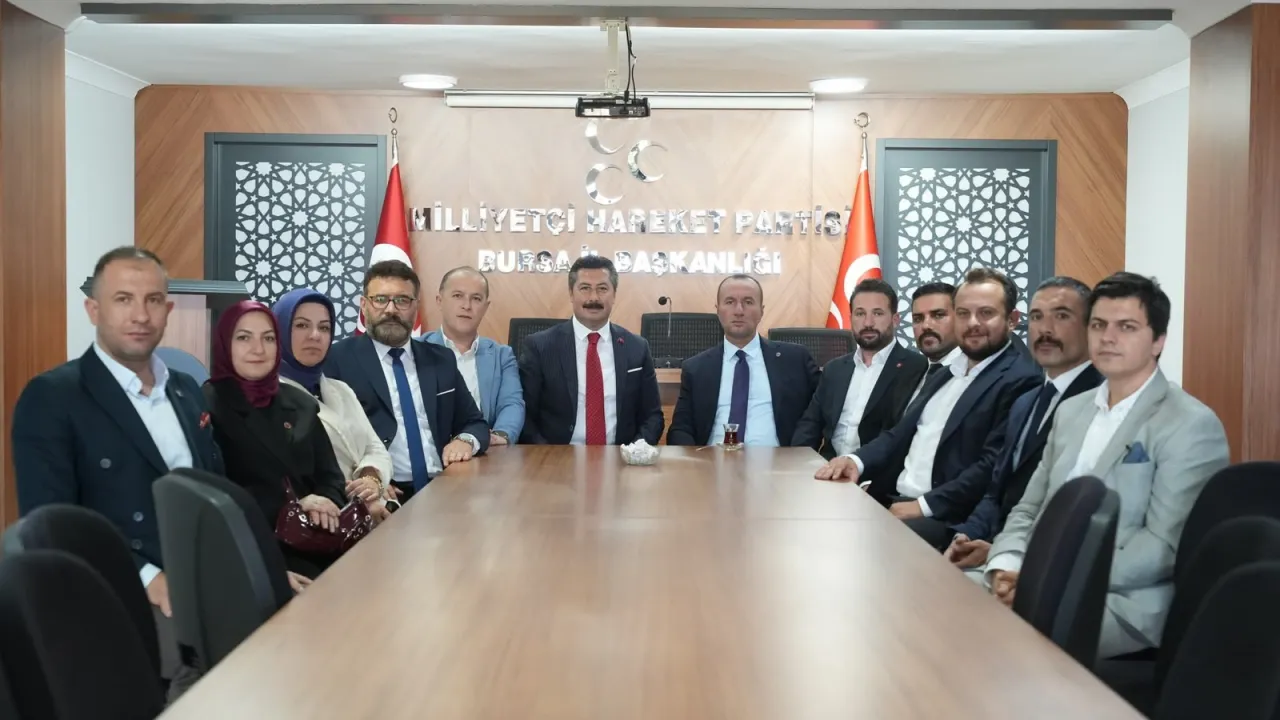 Ercan Özel’den Mhp Bursa İl Başkanı Özcanbaz’a Ziyaret (1)