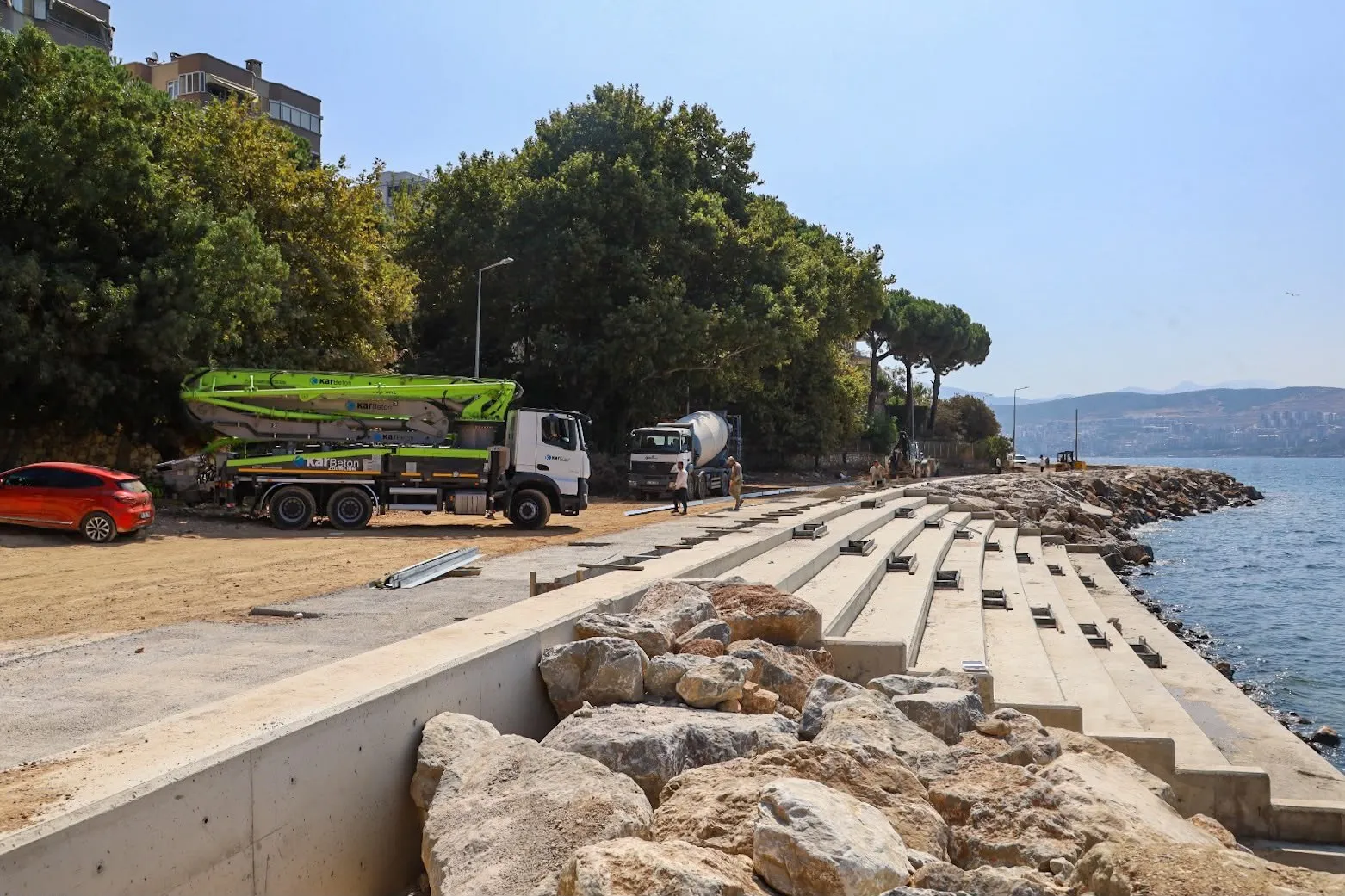 Gemlik Manastır Sahil Yolu Yenileniyor 2 Kilometrelik Hat Baştan Sona Düzenlenecek (2)