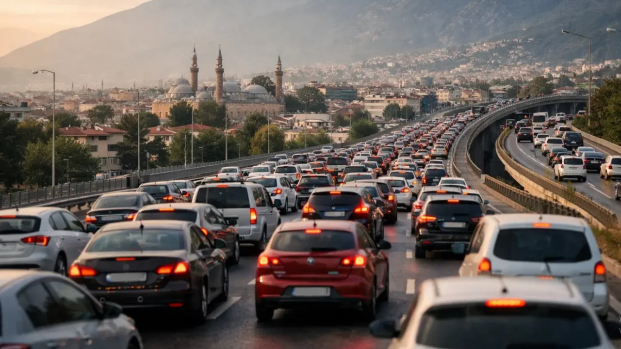 Genç Gazete Bursa Anlık Trafik Durumu Bursa Canlı Trafik Yoğunluğu Haritası Itjop54Ğ3 (2)