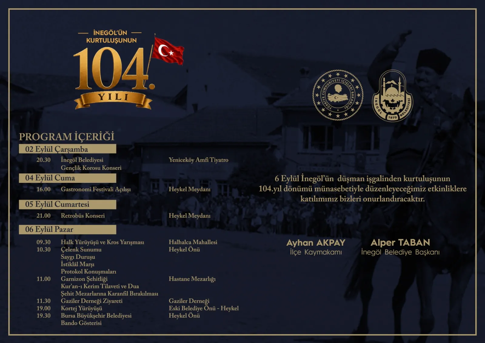İnegöl’de 104. Yıl Coşkusu Kurtuluş Kutlamaları 5 Gün Sürecek (3)