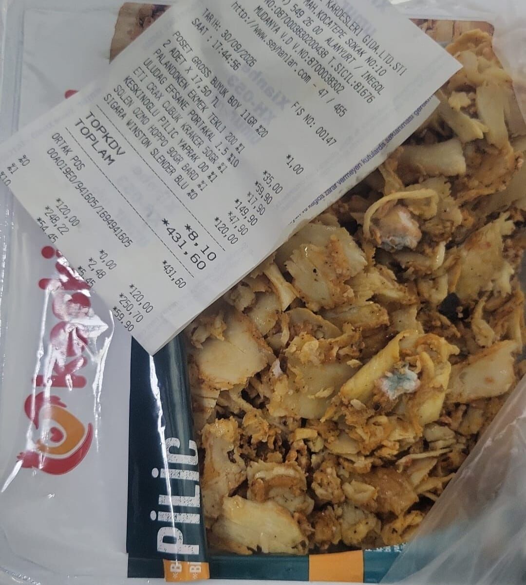 İnegöl’de Zincir Marketten Alınan Tavuk Dönerde Bakın Ne Çıktı! Fdy S6R-1