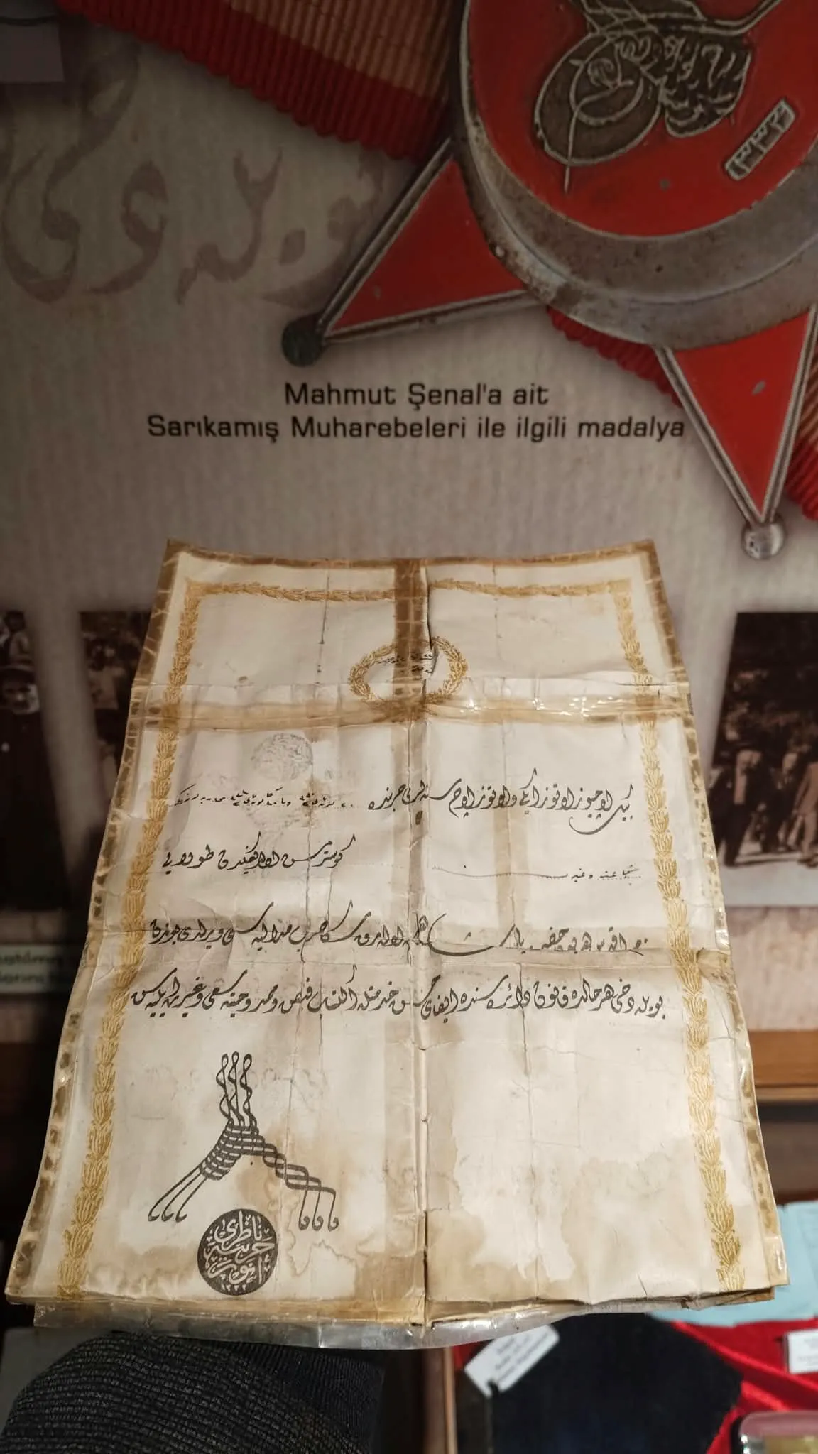 İnegöllü Gazi Mahmut Şenal’ın Madalyası Ve Enver Paşa Imzalı Beratı Kent Müzesi’ne Bağışlandı (3)