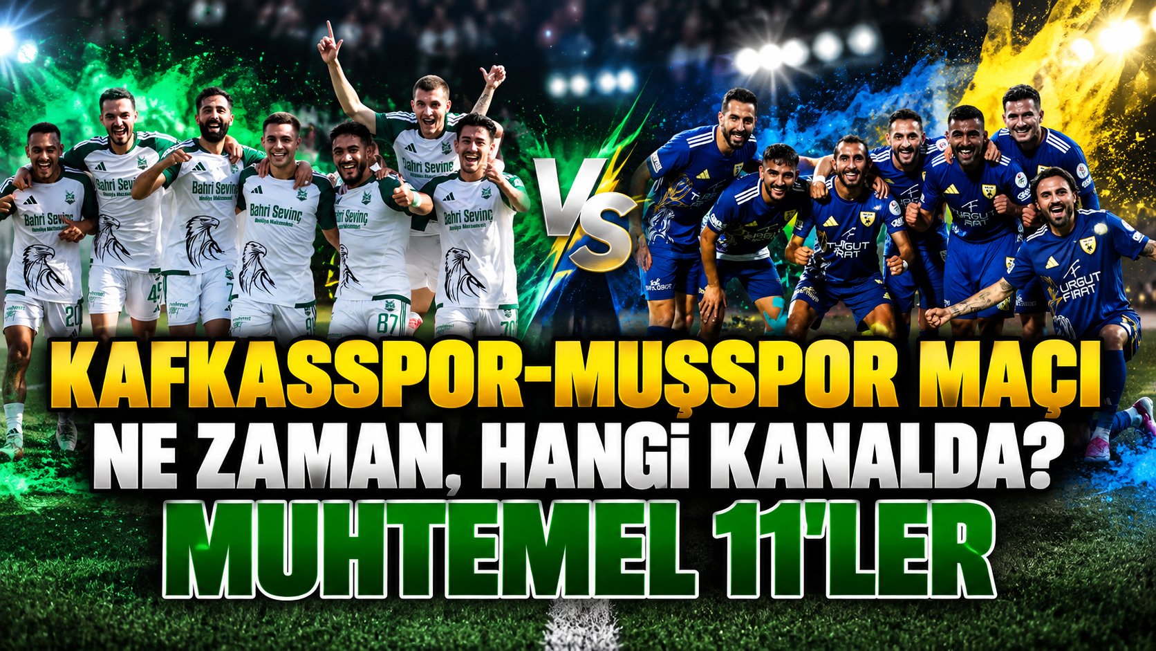Kafkasspor-Muşspor maçı ne zaman, hangi kanalda? Muhtemel 11'ler