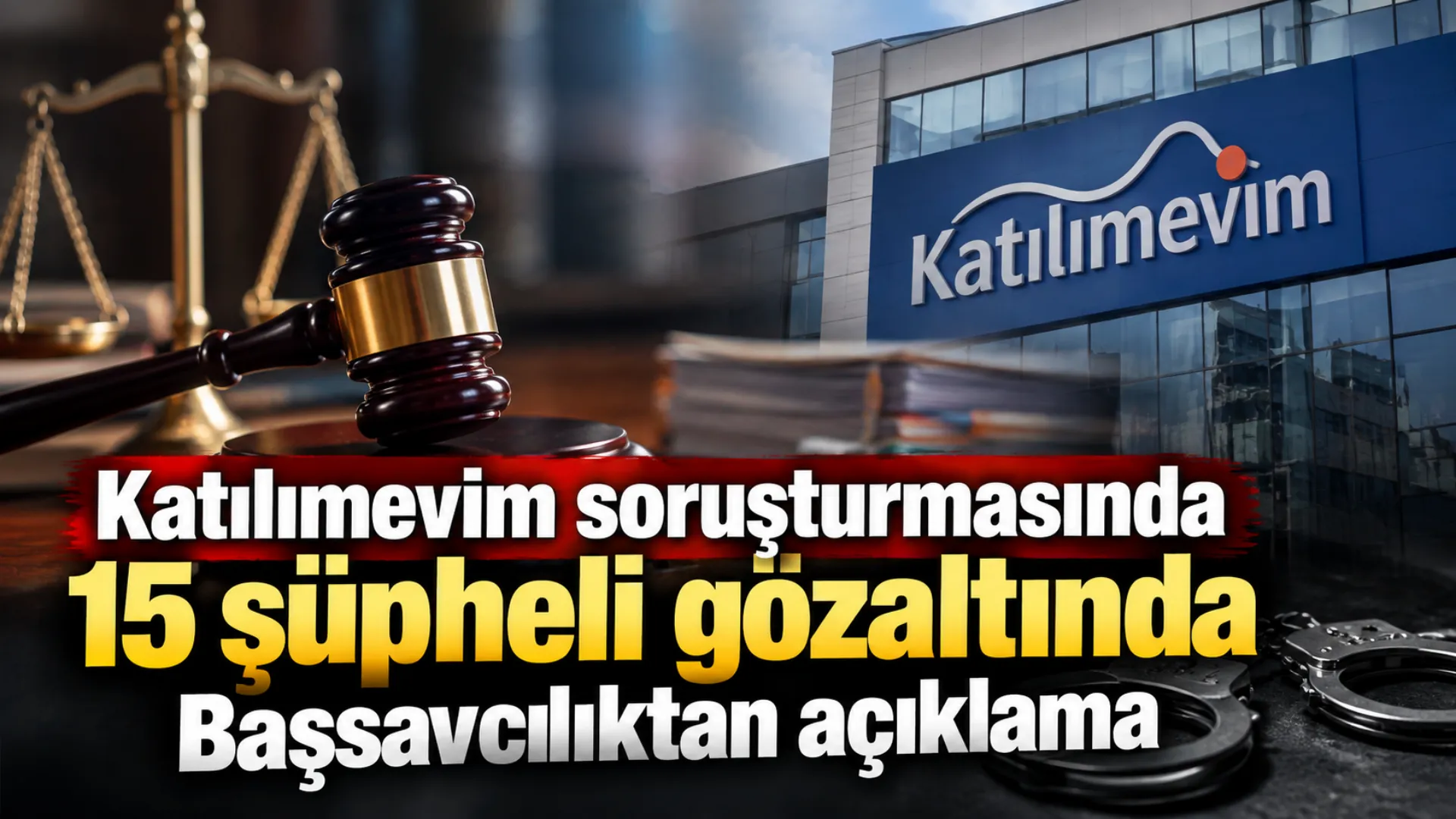 Katılımevim soruşturmasında 15 şüpheli gözaltında: Başsavcılıktan açıklama