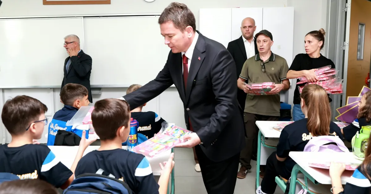 Osmangazi’de Yeni Eğitim Yılının Ilk Gününde Başkan Aydın Öğrencilerle Buluştu (3)