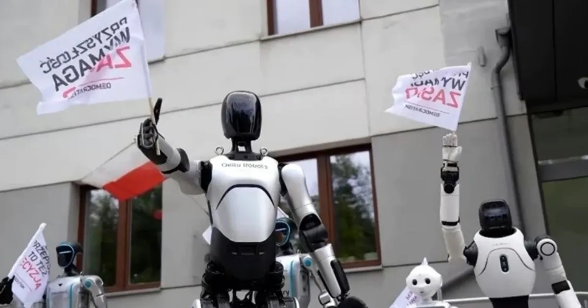 Robotlar Sokağa Çıktı! Polonya’da Yapay Zeka Ve İş Gücü İçin “Kurallar İstiyoruz” Eylemi