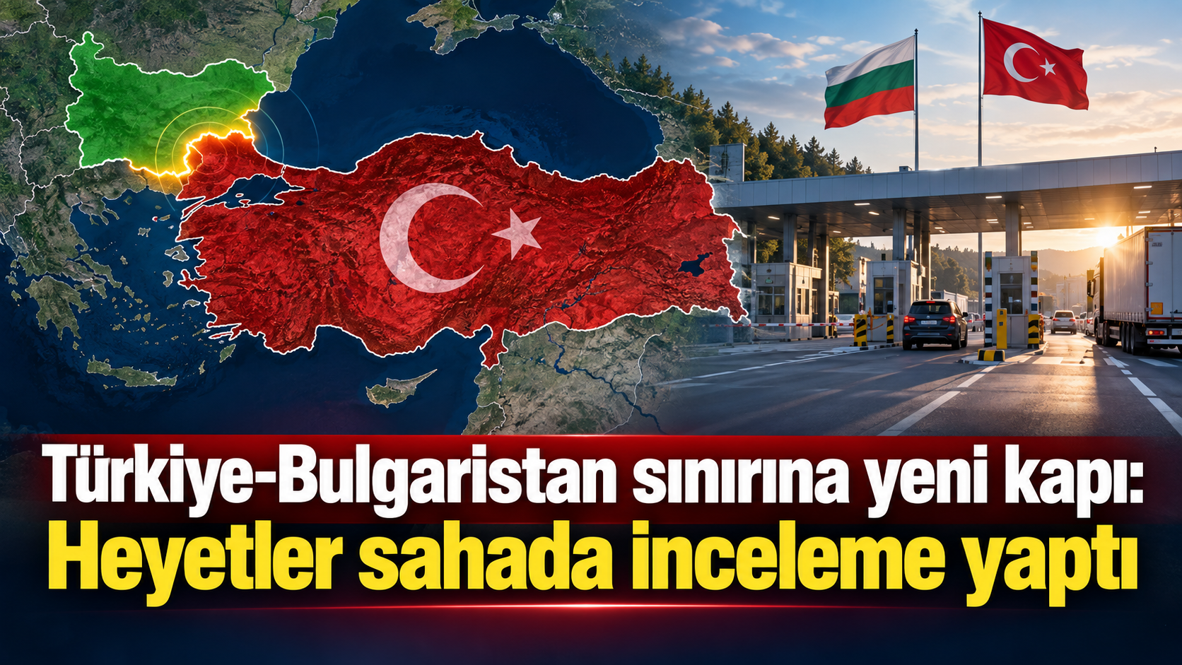 Türkiye-Bulgaristan sınırına yeni kapı: Heyetler sahada inceleme yaptı