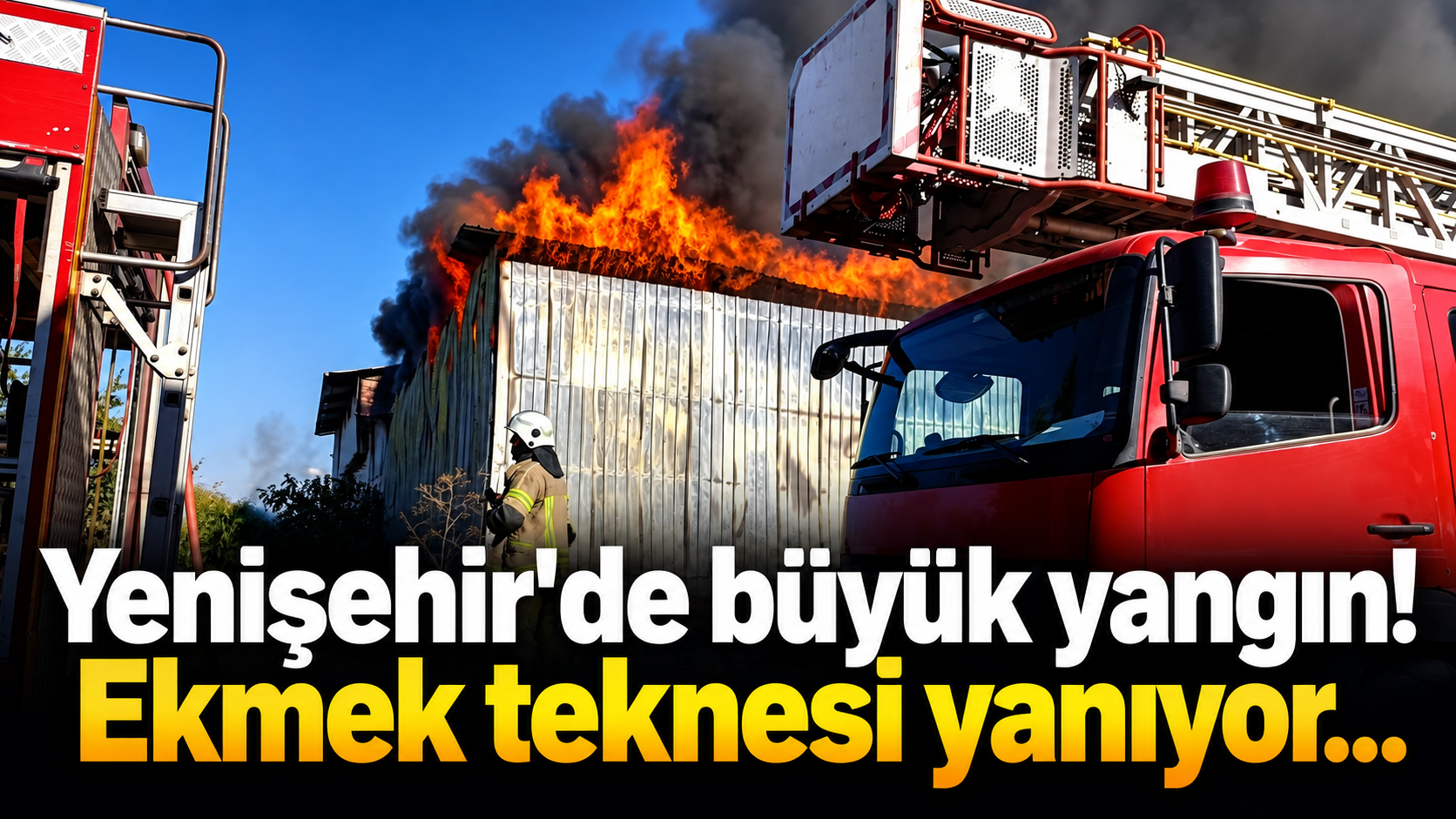 Yenisehir'de büyük yangın! Ekmek teknesi yanıyor...