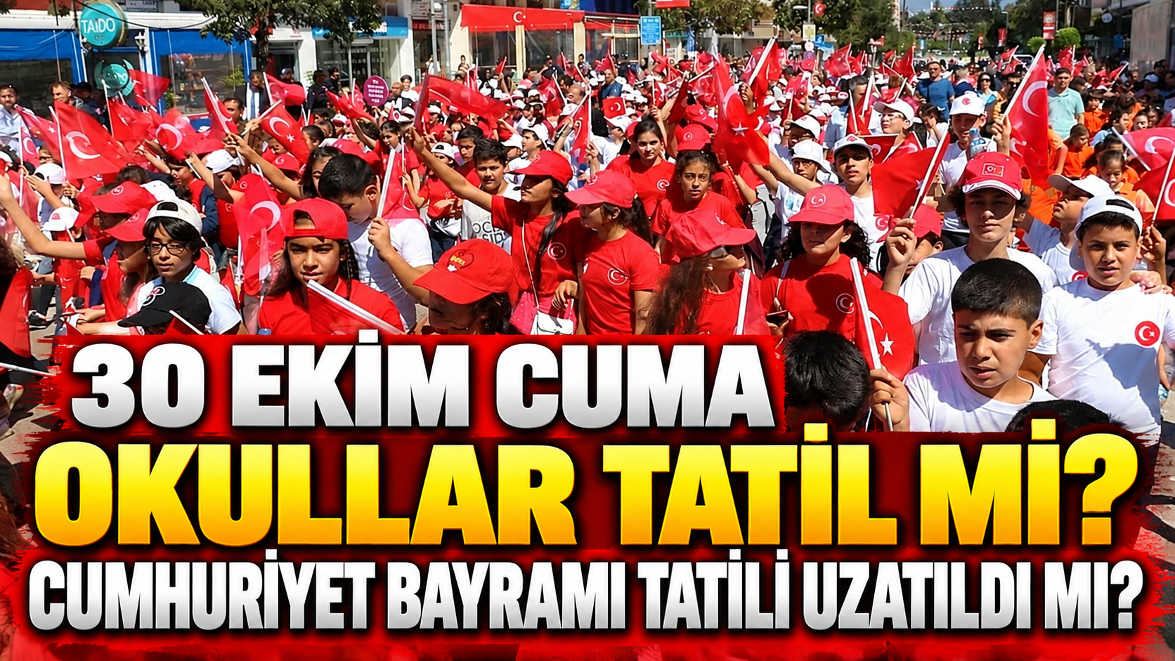 Yarın okullar tatil mi?  Cumhuriyet Bayramı tatili uzatıldı mı? 30 Ekim Cuma okullar tatil mi?