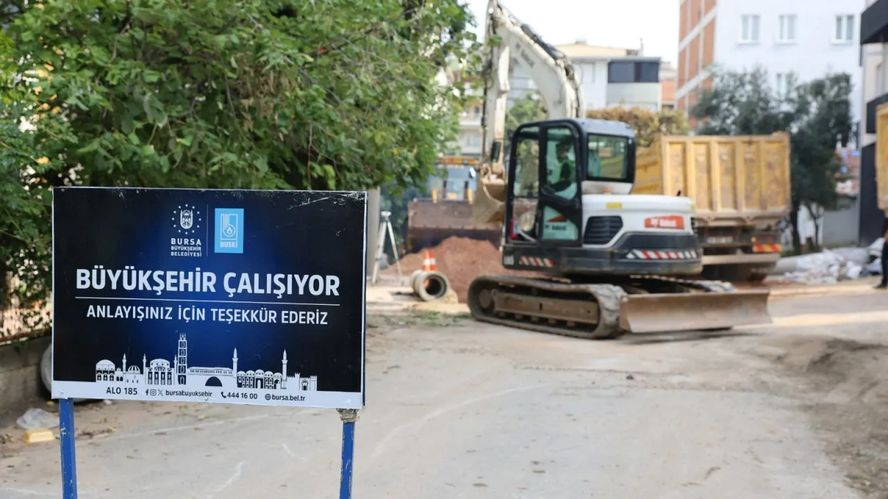 Bursa'da altyapı seferberliği sürüyor! Hüdavendigar Mahallesi'ne 340 metrelik yeni yatırım
