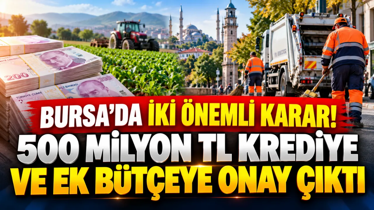 Bursa'da Iki Önemli Karar! 500 Milyon Tl Krediye Ve Ek Bütçeye Onay Çıktı Gencgazete