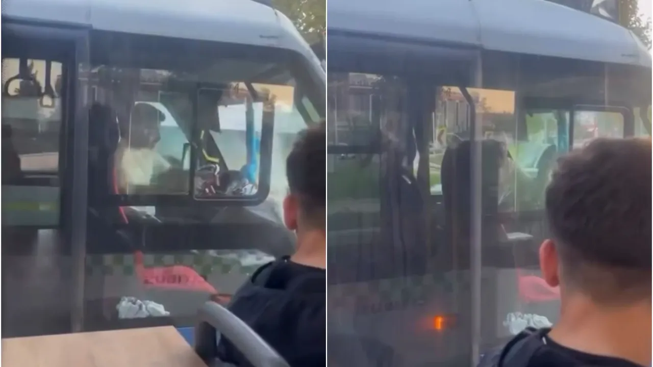 Bursa'da Otobüs Ve Minibüs Şoförlerinin Yol Verme Tartışması Kamerada Gencgazete