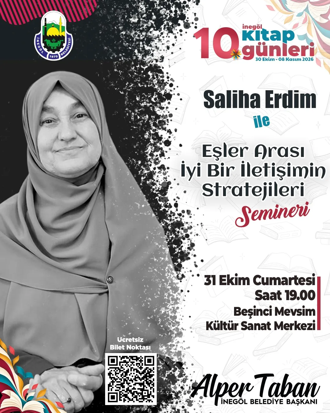 İnegöl Kitap Günleri Başlıyor! Hangi Yazar, Ne Zaman Gelecek (3)