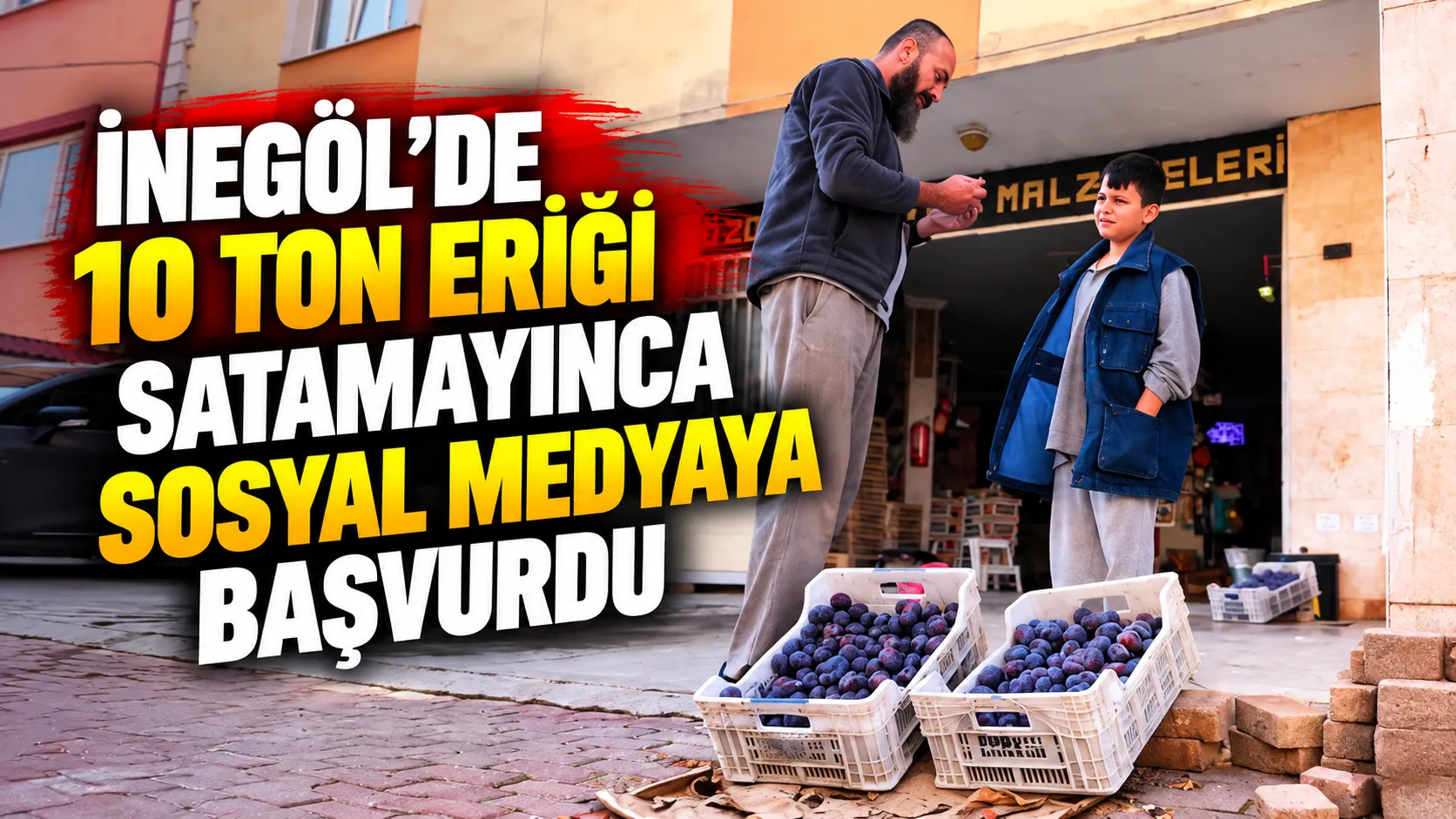 İnegöl’de 10 Ton Eriği Satamayınca Sosyal Medyaya Başvurdu Gencgazete