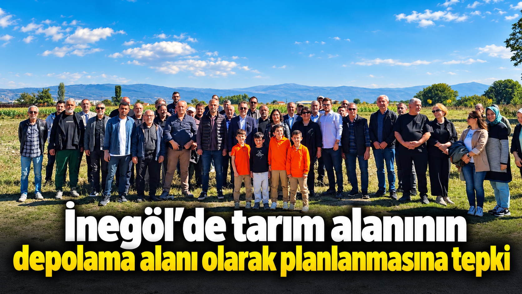 İnegöl’de Tarım Alanı Tepkisi