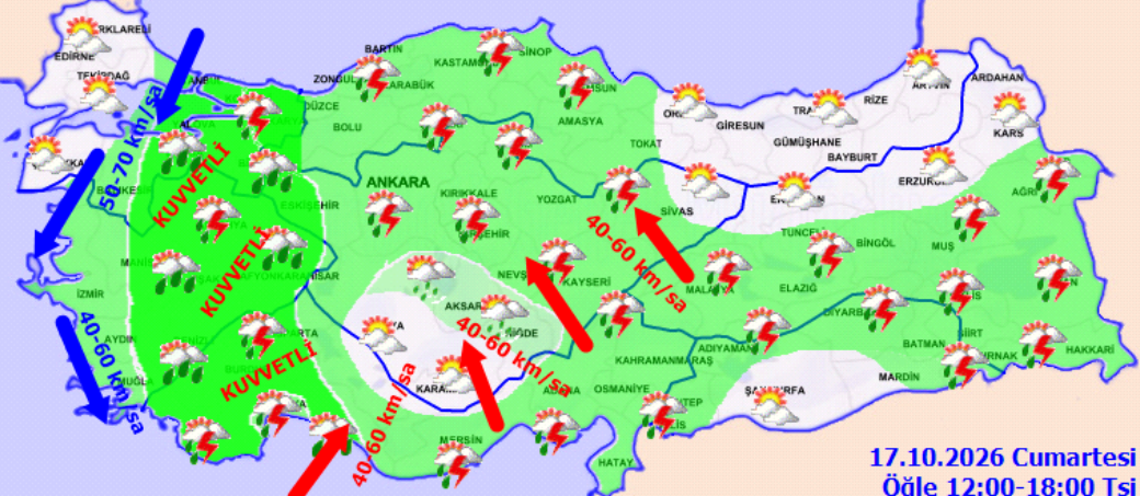 Meteoroloji 46 Ili Tek Tek Uyardı! Şiddetli Yağış, Kar Ve Fırtına Bekleniyor (3)