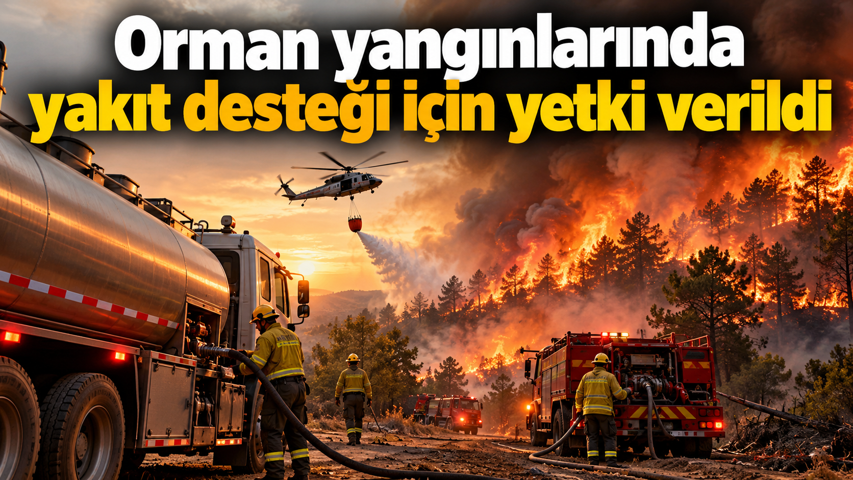 Orman Yangınında Yakıt Desteği